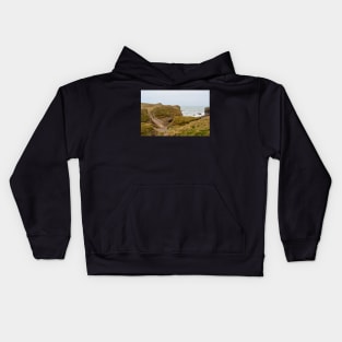 Trevelgue Head Cliffs Kids Hoodie